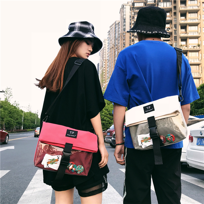 Liefhebbers Messenger Tassen Japanse Stijl Ita Tas voor Meisjes Persoonlijkheid Duidelijke Zak Zomer Cool Itabag streetwear tassen vrouwen H812