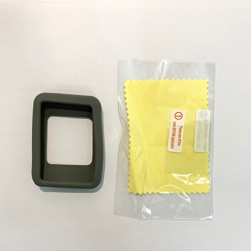 Wahoo elemnt Mini fallen Fahrrad Computer Silikon Abdeckung Gummi schutzhülle + HD Film (Für Wahoo elemnt Mini): elemnt Mini grau