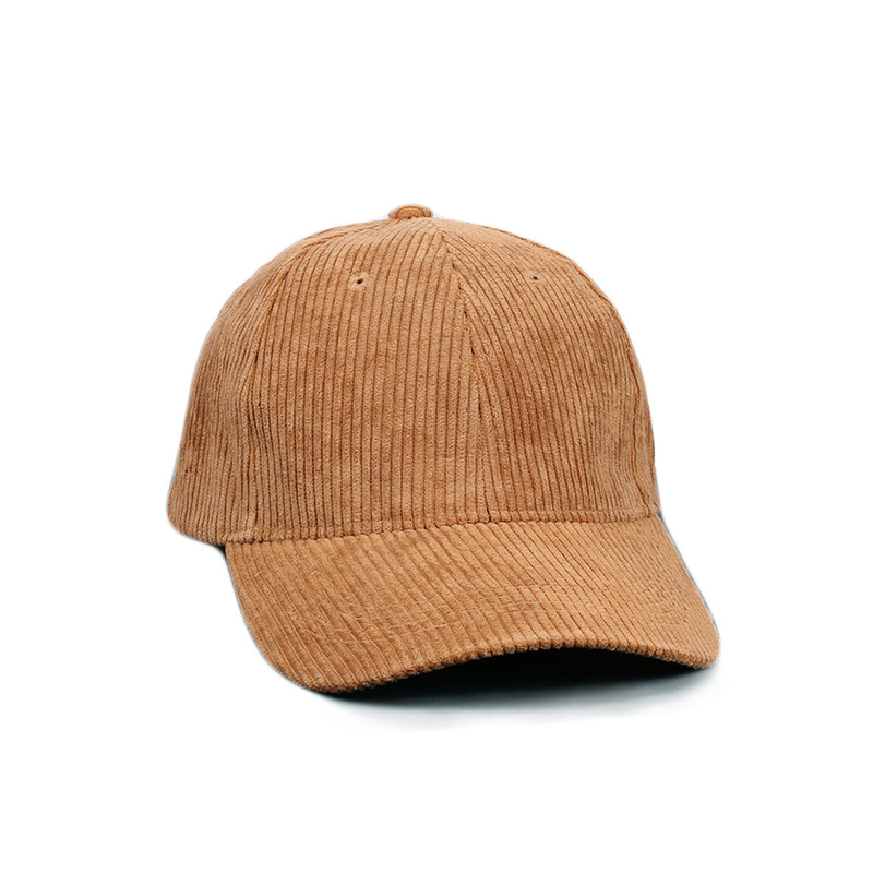 Damen-baseballkappe aus cord für herbst/winter, koreanische version der wild caps lovers, lässiger outdoor-hut mit gebogener krempe, #39