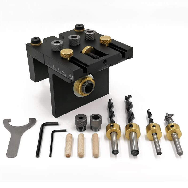 Ampvolts 6/8/10/15mm gabarit de percage, 3 en1 kit de guide de percage Ampvolts 6/8/10/15mm gabarit de percage, 3 en1 kit de guide de percage