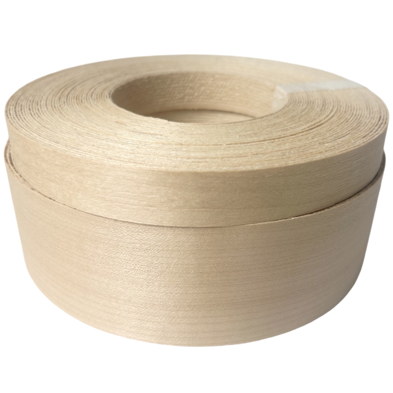 Cinta de chapa de madera natural prepegada, tiras de madera de bandas de borde de nogal/abétula, bordes de chapa de hierro con parte trasera adhesiva termofusible