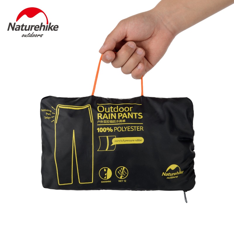 Naturehike-pantalones de senderismo al aire libre para hombre y mujer, pantalones impermeables para lluvia, senderismo, montañismo, viajes, bicicleta