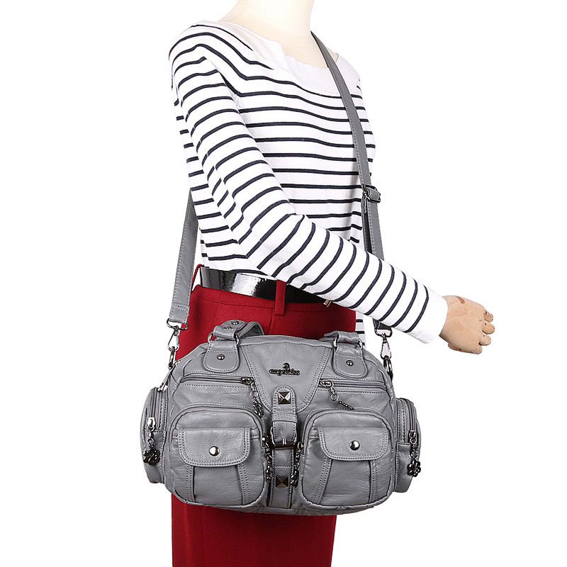 Bolsos de mano Vintage para mujer, Hobos de de lujo, bandoleras femeninas con asa superior, de a la , S2111