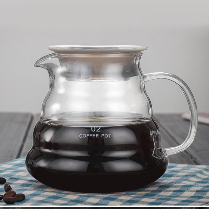 Glass Coffee Pot Cloud Shaped Coffee Kettle Reusable Coffee Pot Heat Resistant Teapot Coffee Utensils 360/600/800ml