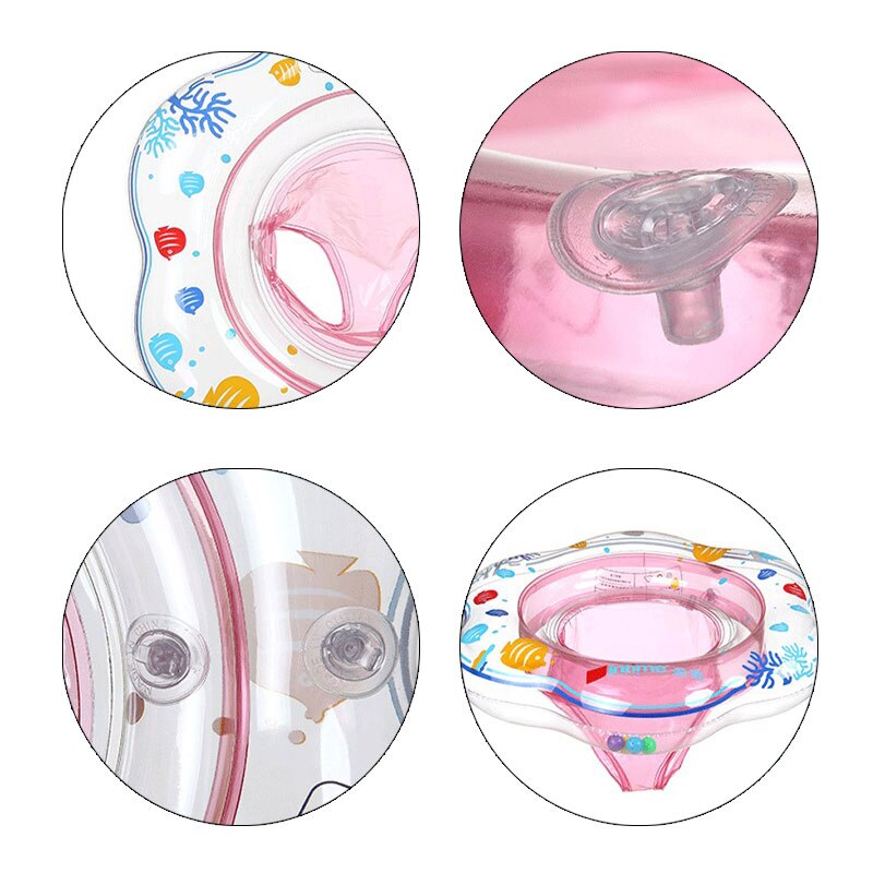 1 Pcs Baby Swimming Ring Inflatable Boat Raft Rings Toy Baby Double Airbags Floating Inflatable Kickboard Three Color