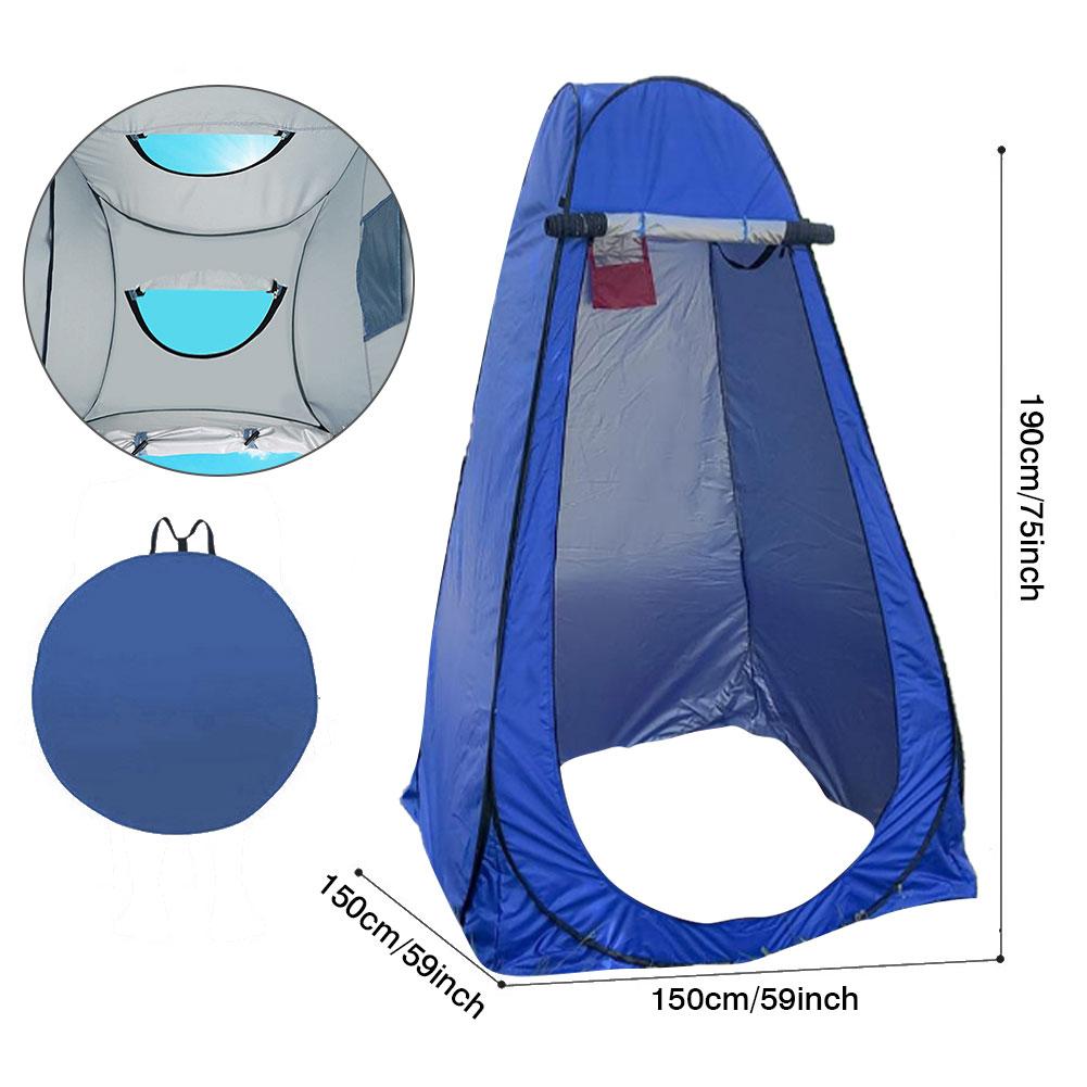 Tragbare Outdoor Camping Zelt Dusche Zelt Einfache Bad Abdeckung Ändern Umkleidekabine Zelt Mobile Toilette Angeln Fotografie Zelt: Licht Grau