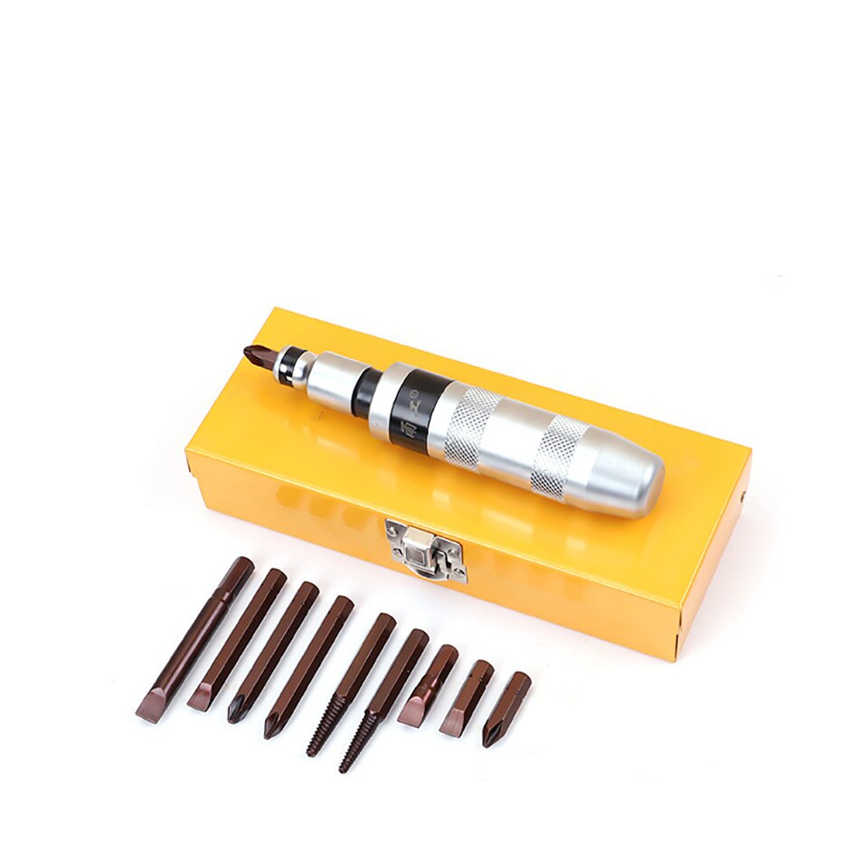 12 PC Portable Impact batches Driver Screwdriver For Loosening Bolts And Stubborn Fasteners Screwdriver Set