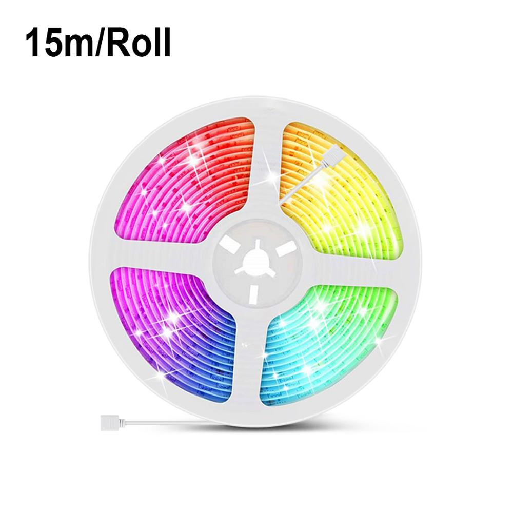 Tuya Smart Life WIFI LED Strip Light 5050RGB lampada inteligente Google Home Alexa Compatible Remote Control Smart Home Lighting: 15m No Plug No Wifi