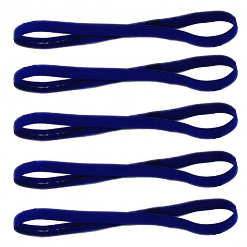 5Pcs Candy Farbe Frauen Männer Yoga Haar Bands Sport Stirnband Mädchen Sport Anti-slip Elastische Gummi Schweißband Fußball lauf: Royal Blue