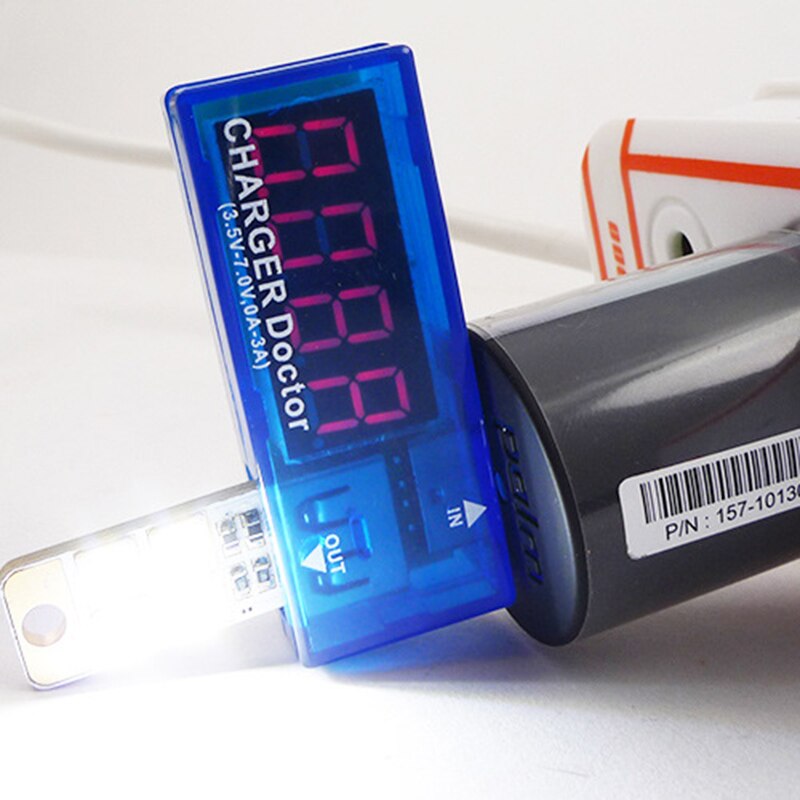 Usb-oplader voltmeter amperemeter smart elektronik digital usb mobil strømopladningsstrøm spændingstester meter mini #1