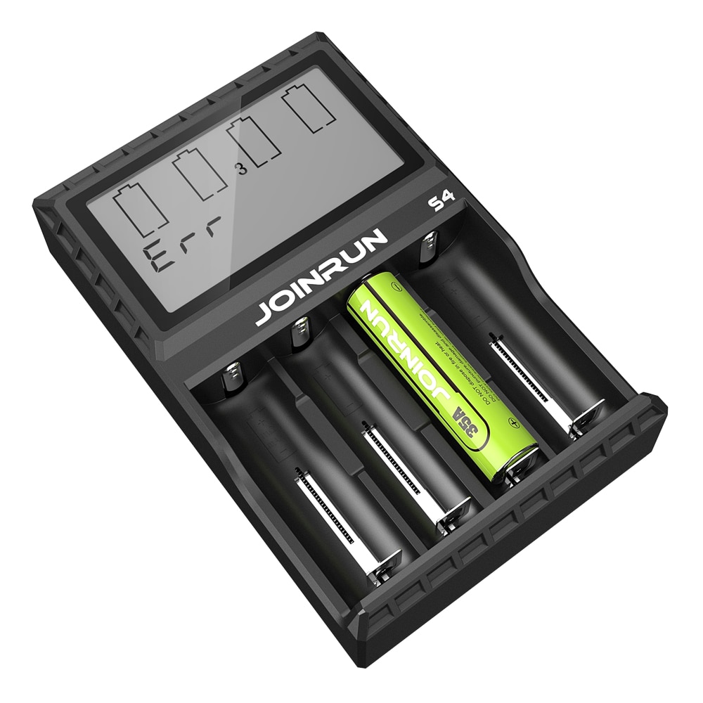 Joinrun S4/N2 Plus 18650 Li-ion Battery charger Smart 18650 Battery Charger for Li-ion/Ni-MH/Ni-CD 18650 14500 16340 AA AAA
