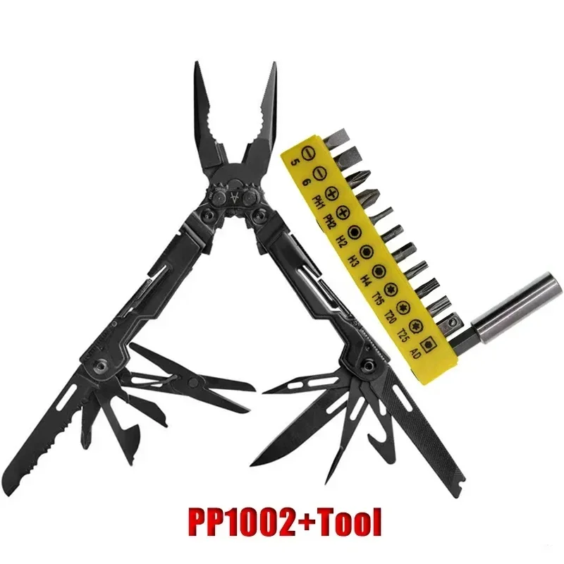 Folding Multitool Pliers Multi-functional Combination Tool Pliers EDC Outdoor Equipment: SKY BLUE