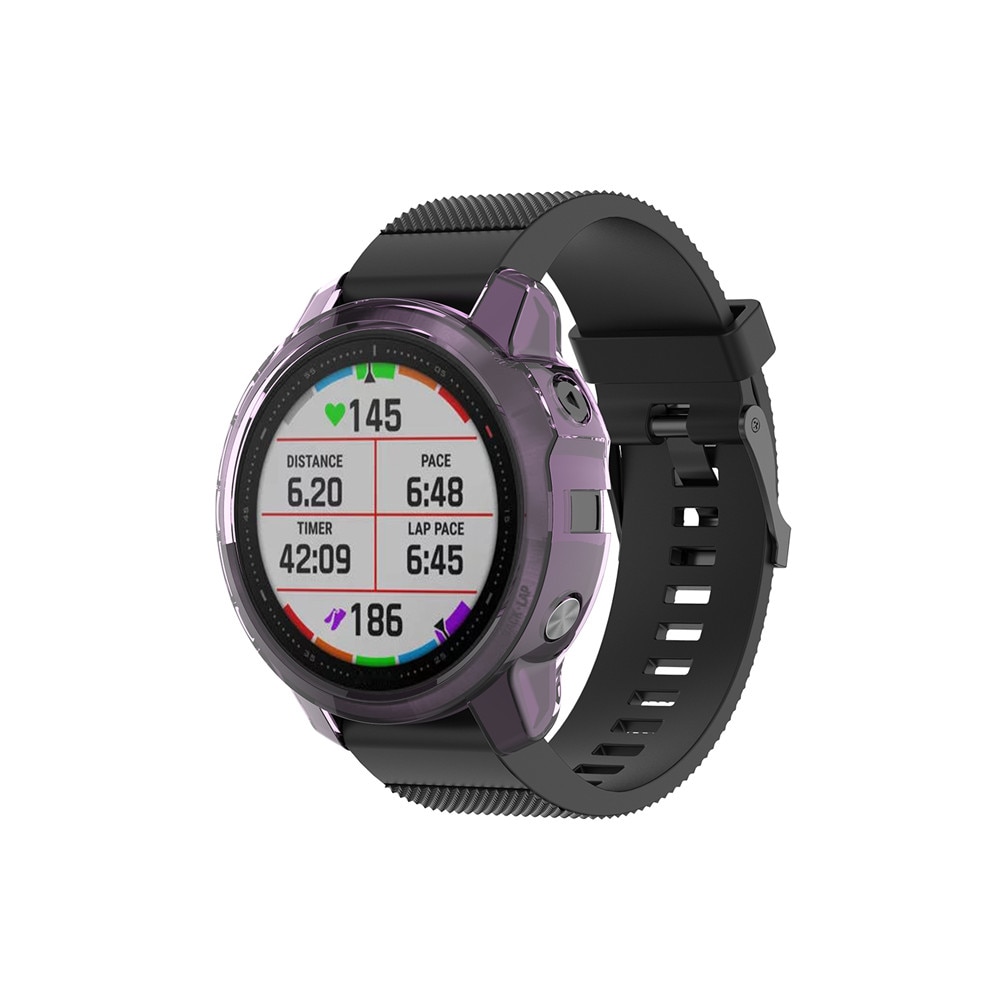 Protection Cases For Garmin Fenix 6 Fenix 6S 6X Soft Crystal Clear TPU Protector Case Cover Frame Smart watch accessories Shell
