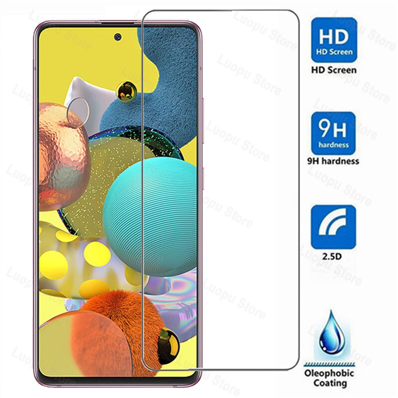 2in1 Tempered Glass for Samsung A51 A71 A50 A30 A21S A31 A20E Screen Protector Camera lens Protective for Samsung A51 A71 glass