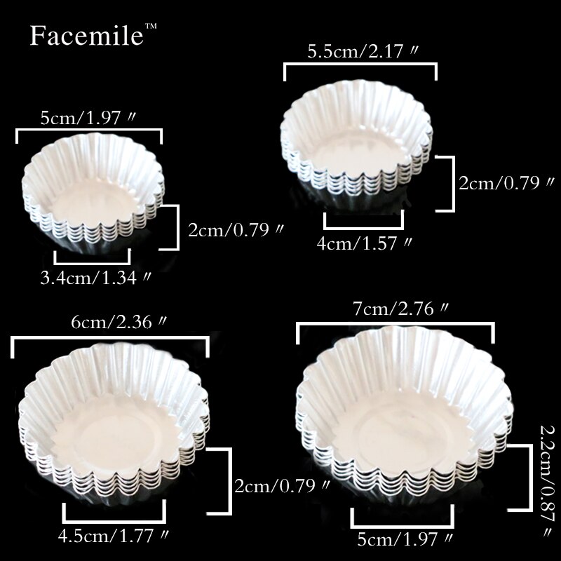 20Pcs Ei Taart Amico Silver Tone Cake Cupcake Liner Baking Cup Mold Muffin Ronde Cup Cake Tool Bakvormen Bakken pastry Tool 53012