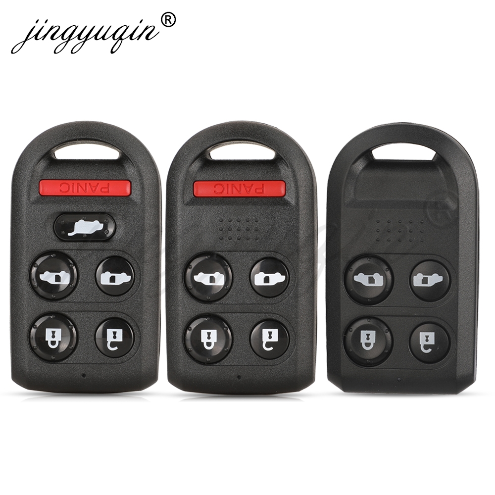 Jingyuqin Autosleutel Shell Voor Honda Odyssey 2005 2006 2007 Keyless Afstandsbediening Auto Sleutelhanger 5 6 knoppen Vervanging Case