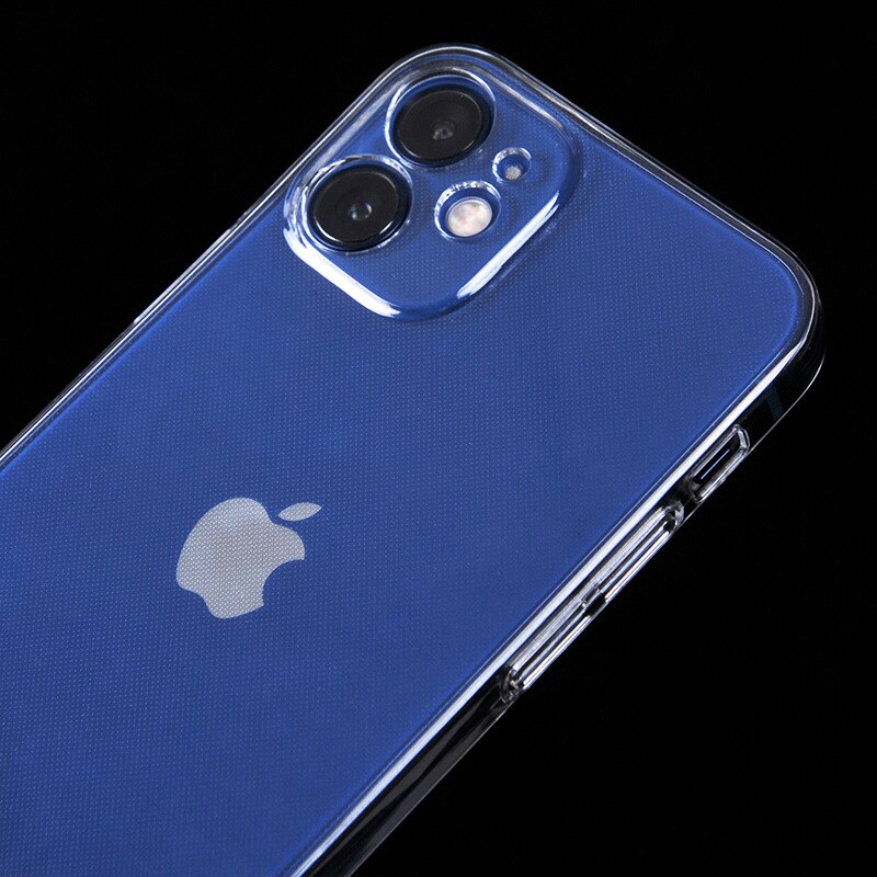 Transparent Hard PC Plastic Phone Case For Apple iPhone 13 12 11 Pro Max Case Lens Protection Shockproof Ultra thin Clear Cover