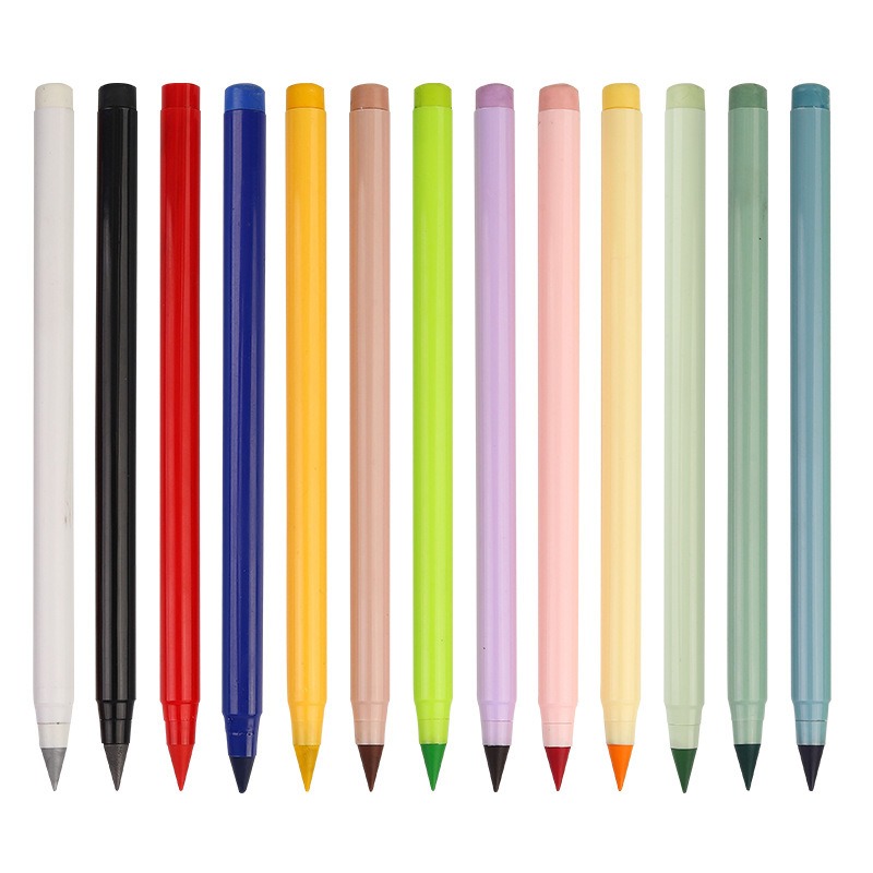 13 Colors Colored Infinity Pencils Unlimited Eternal Writing Pencil Erasable Colorful Pen School Office Supplies Stationery