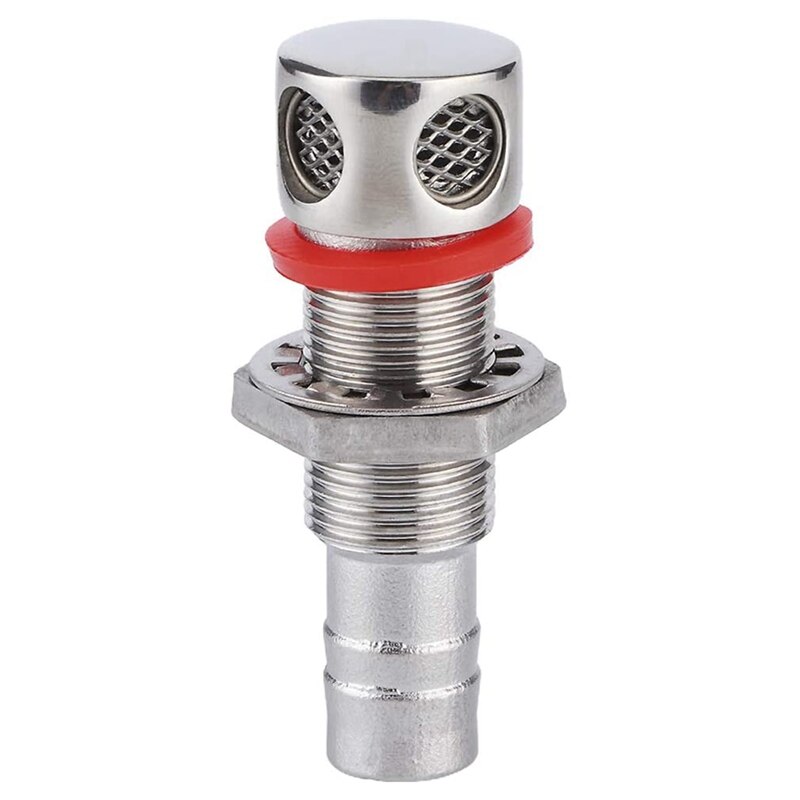 Marine Fuel Tank Vents General Fuel Tank Vents Stainless Steel Hardware for Embedded Installation (Straight): Default Title