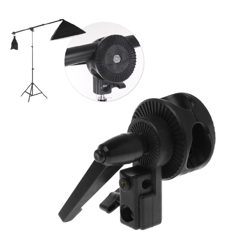 Enkele Swivelling Grip Hoofd Hoek Beugel Tilt Mount Adapter Telescopische Studio Reflector Boom Arm Ondersteuning Light Stands