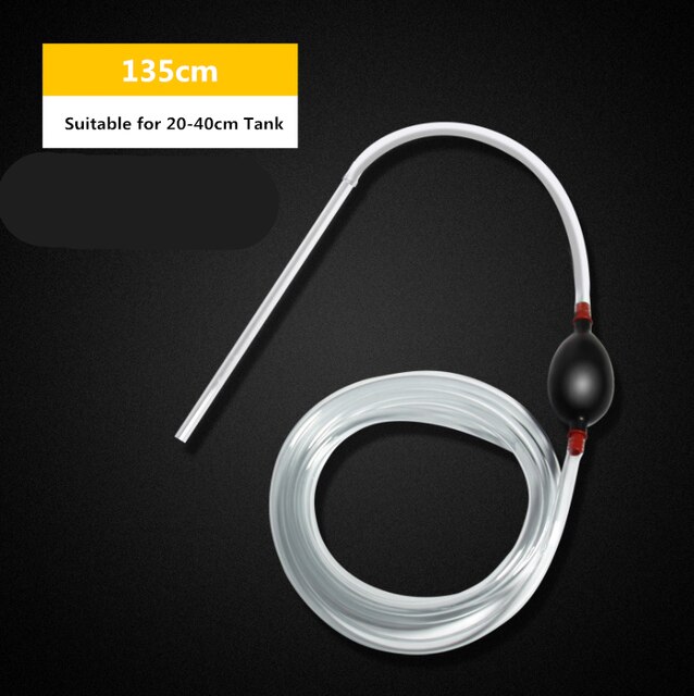 Fish Tank Manual Absorber Water Changer Fish Manure Absorber Water Pipes Small Mini Pump Toilet Turtle Tank Aquarium Tools: 135cm