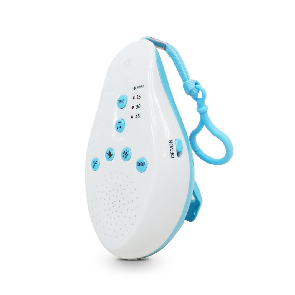 Baby white noise ljudmaskin med 8 lugnande ljud och auto-off timer för att sova