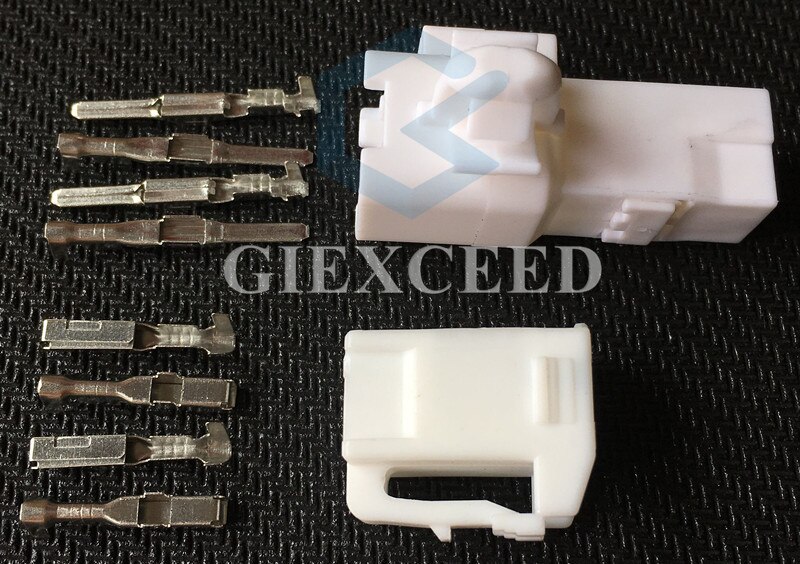 2 Sets 4 Pin 6520-0349 7282-1042 Automotive Electrical Connector Air Bag SRS Socket Air Spring Plug 90980-10795 For Toyota Lexus