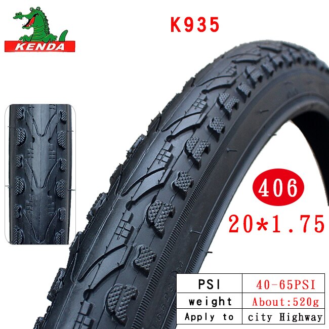 KENDA bicycle tire K935 Steel wire tyre 16 20 24 26 inches 1.5 1.75 1.95 700*35 38 40 45C 26*1-3/8 mountain bike tires parts: 20X1.75  K935