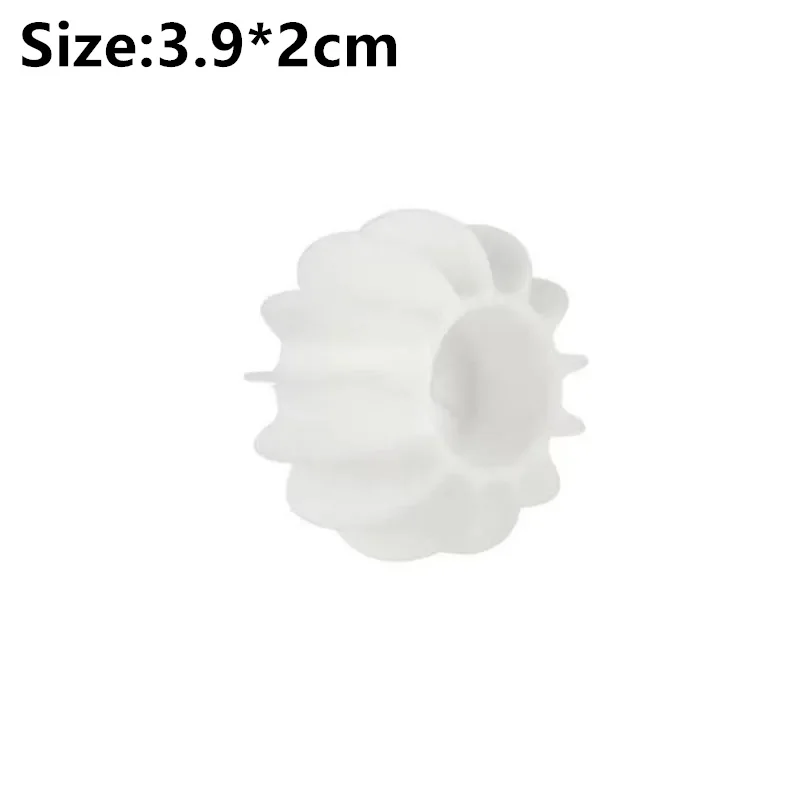 Bola de lavanderia reutilizável de silicone, 10cps, ferramentas de limpeza de cabelo, removedor de pelos de animais de estimação, máquina de lavar, coletor de cabelo de gato, bola de lavanderia: Luz amarela