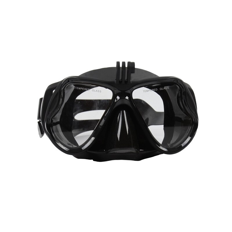 Camera Diopter SnorkelingPrescription Diving Masks With Myopia Lens Underwater Mask Corrective Scuba Mask For Sports Camera: BLACK