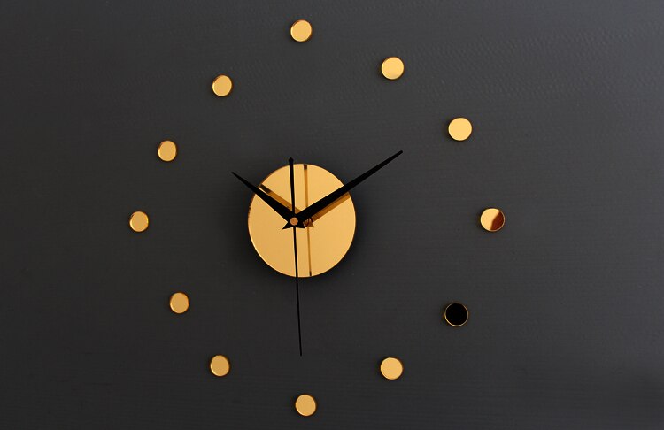 3d eenvoudige tijdspiegel acryl diy klok dikker diy klok combinatie van klokken en horloges