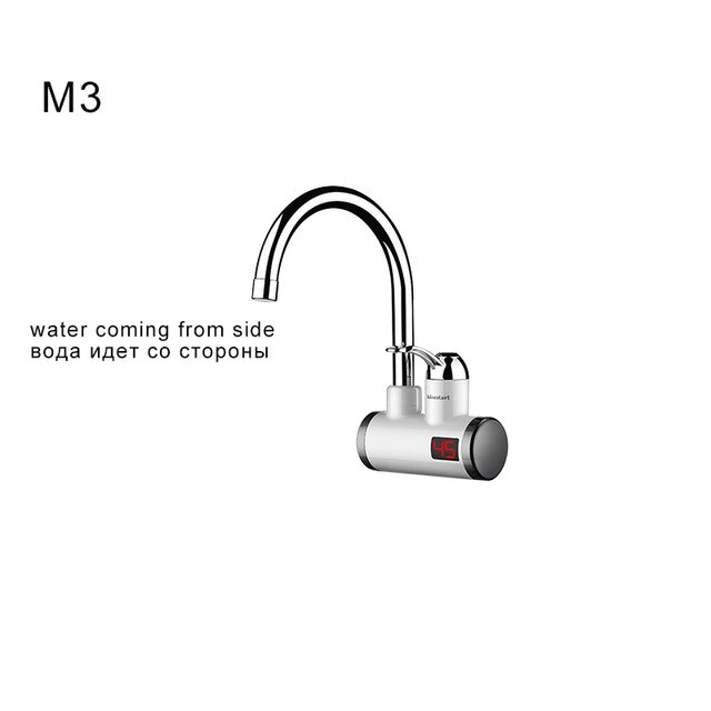 Kbxstart eu stikkontakt køkken vand el varme hane vandhane vand instant tankless bib hane uden lagervand tank: M3 / Uk-stik
