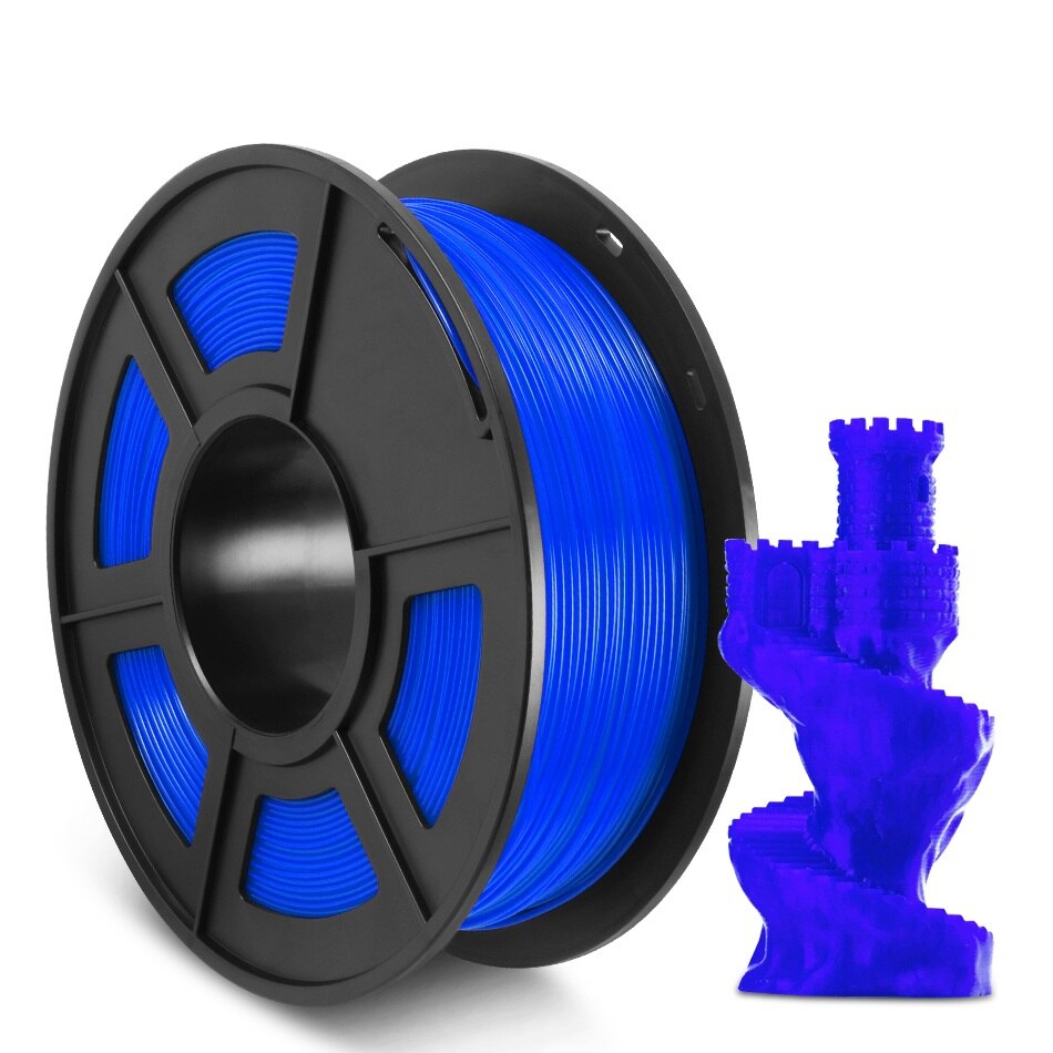 PETG 3D Printer Filament Spool 1.75mm Fast 1KG 2.2lbfor Technology Commerce Education DIY For FDM 3D Printers: Blue PETG