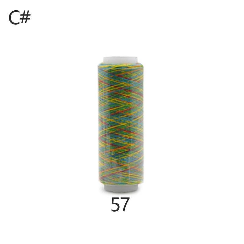 Regenbogen Nähgarn Linie Nähmaschine Linie Regenbogen Hand Farbe NäHenne Stickerei Gewinde Gewinde NäHenne Quilten I2U3: 3