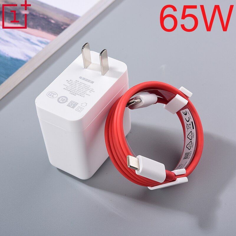 Originele Oneplus 8 T Warp Lading 65W Power Adapter Wit Ons Warp Charger Type C Naar Type C Kabel voor Een Plus 9 8 T 8 7 7T Pro