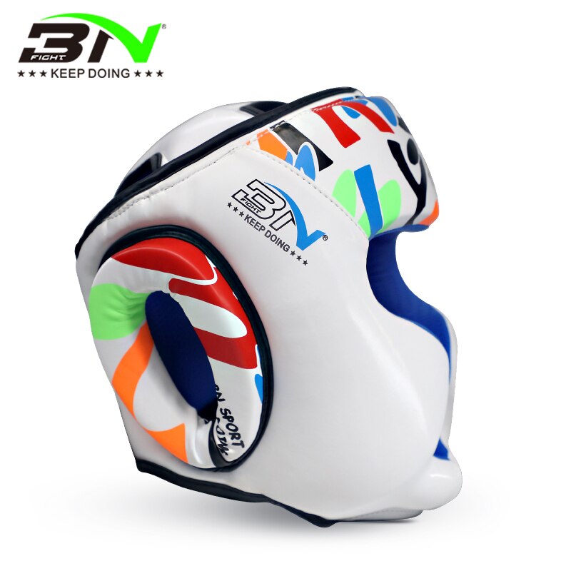 BN nuevos niños Graffiti serie casco boxeo guantes de Kick Boxing niños cabeza guardia Taekwondo niños niñas equipo de entrenamiento