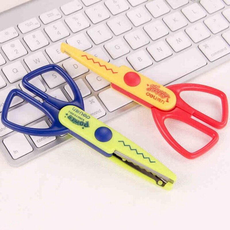 Schneiden Schere Zick zack Schere Pinkeln Schere Schere Laciness Kreative Sammelalbum Schule Handwerk Handwerk Album Kinder handgefertigt