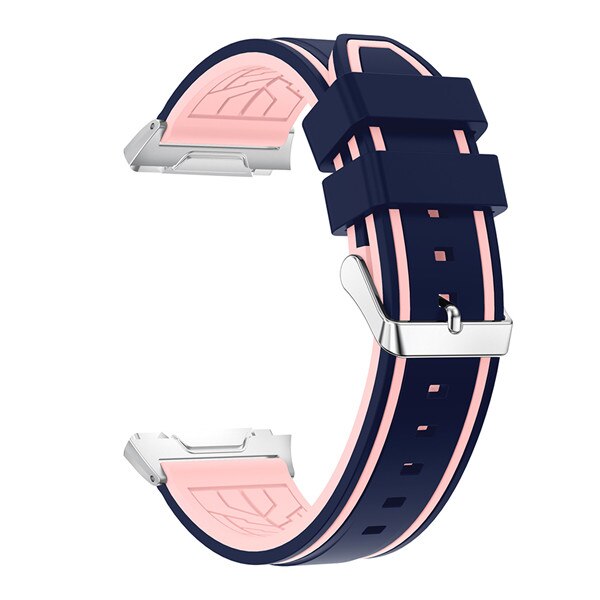 Soft Silicone Two-tone watchband for Fitbit Ionic strap Replacement personality Sport Adjustable Watch Bands Bracelet Bangle: I