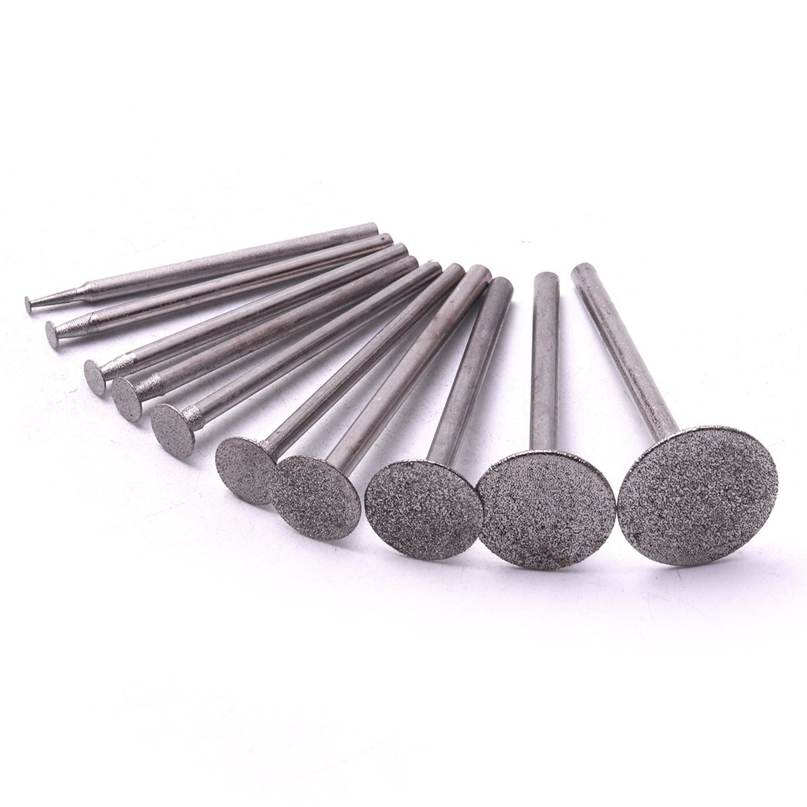 10pcs/set T shape Carborundum Diamond Grinding Wheel Head Cut Off Discs Wheel Blades Rotary Tool