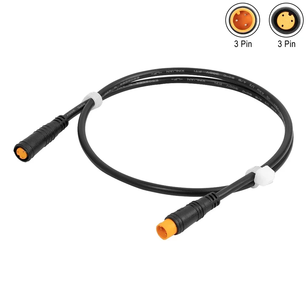 Male Female Extension Cable Sensor for BAFANG Electric Bicycle Motor Drive Thumb Throttle Ebike 3 Pin Conversion Connector Cable