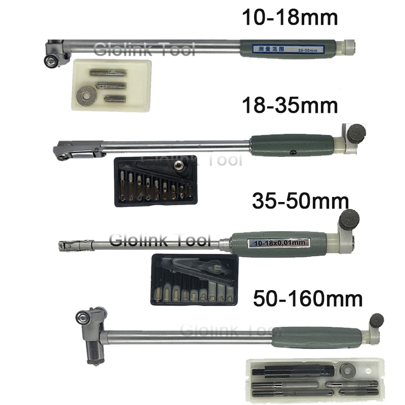 50-160 Mm Binnendiameter Gauge Meten Staaf + Sonde (Geen Indicator) accessoires Innerlijke 10-18 Mm 18-35 Mm 35-50 Mm Diameter Gauge Tool