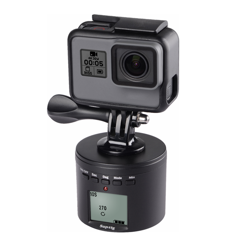 360 ° automaattinen kierto valokuvauksen viive gimbal gopro sankarille 9 8 7 6 5 max insta 360 yksi rx slr cam matkapuhelimen viiveajastin
