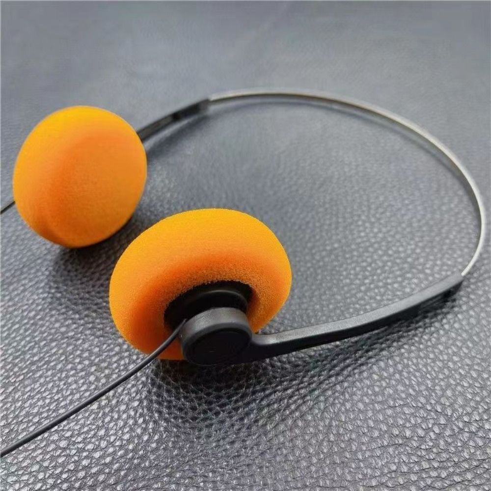 Casque filaire classique vintage-80 s, baladeur MP3, petit, portable, réglable, rétro, sauna, téléphone, ordinateur portable: WHITE