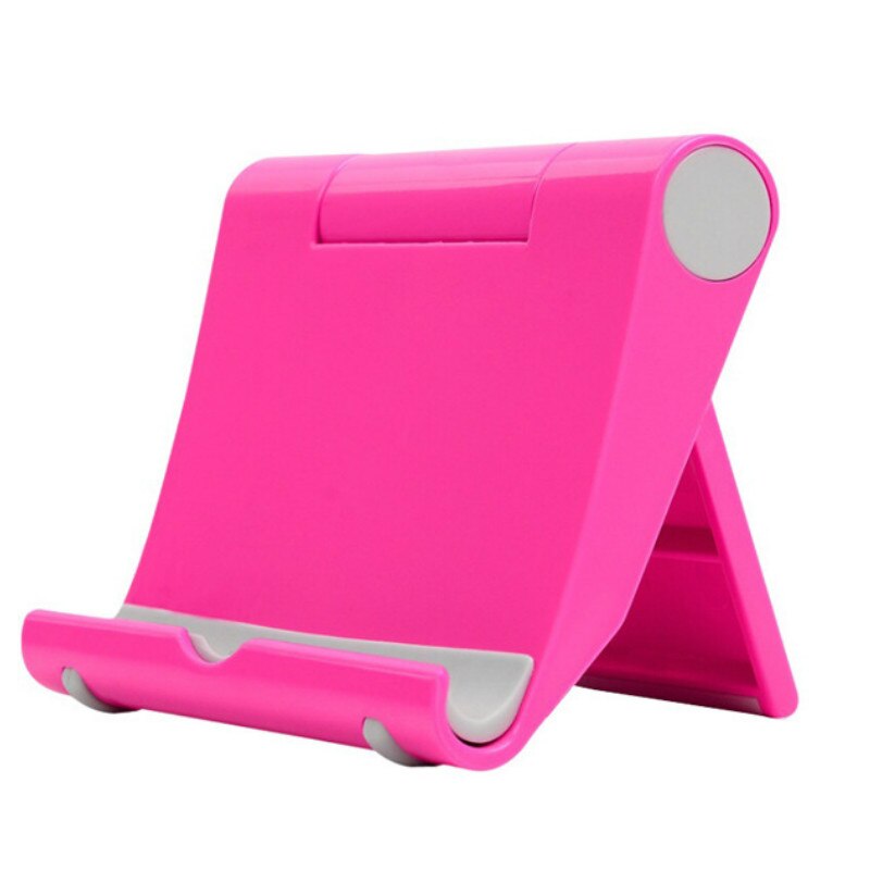 Multi-winkel Einstellung Dreh Faule Schreibtisch-Telefon Tablette Universal- Halterung Faltbare praktisch Halfter Steht: Rosa