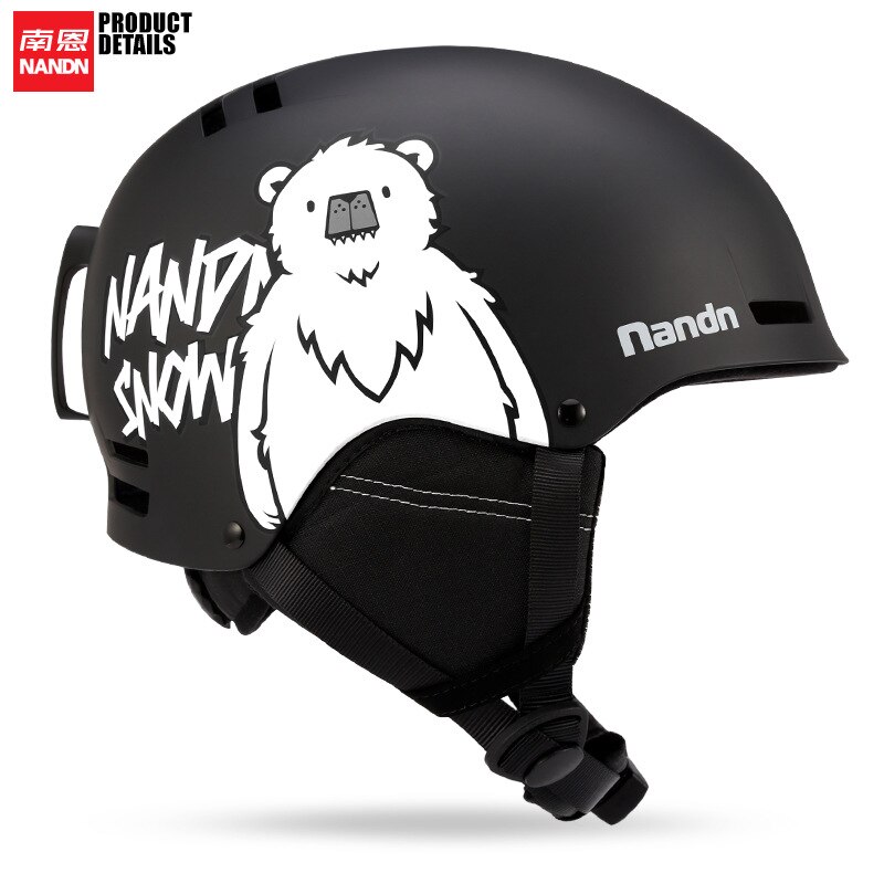 Casco de esquí con certificación CE para adulto, orejeras de cabeza ajustables, orejeras, Snowboard, Snowmobile, a prueba de viento, Skateboard, ciclismo seguro: 4