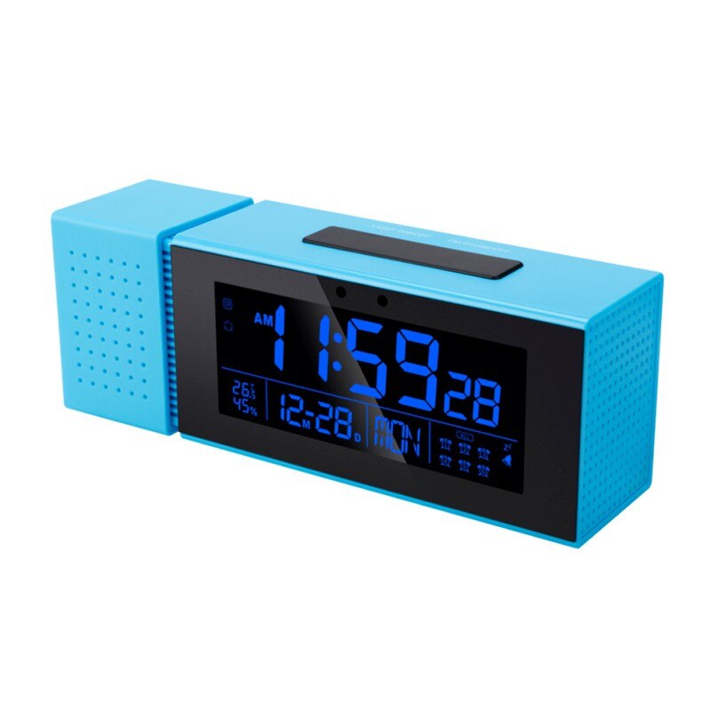 ♕s.Digital & Analog-Digital Clocks Function Color Alarm Digital Alarm Clock: Blue