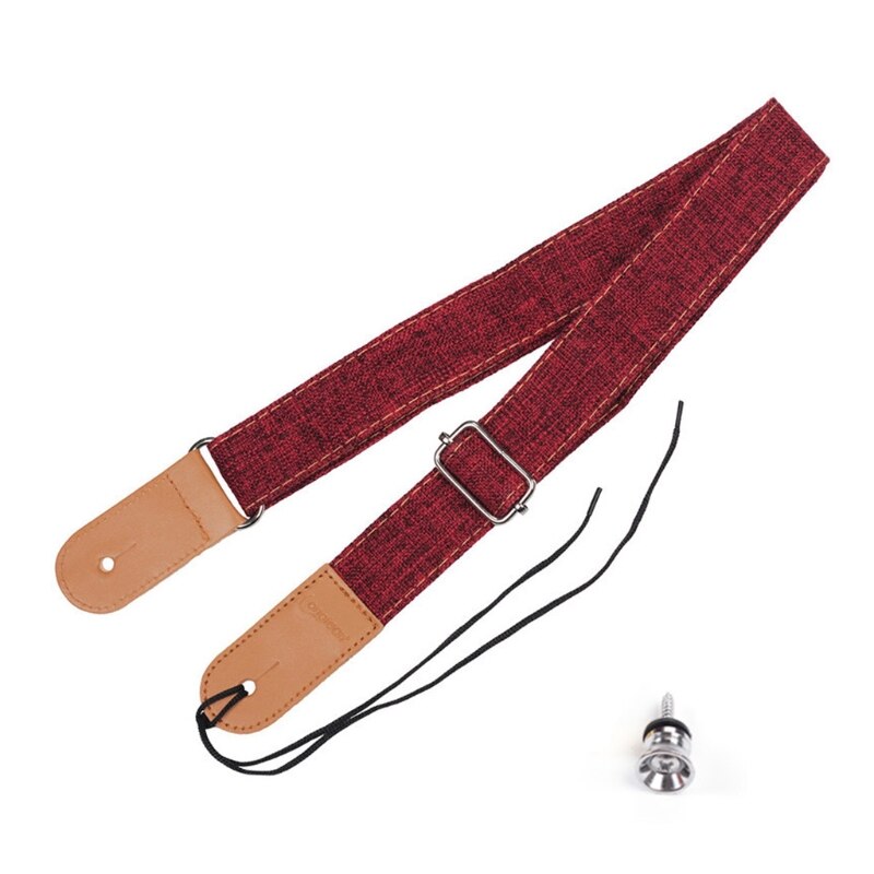 Adjustable Electric Guitar Strap Holders PU Leather Ends Acoustic Guitar Bass Strap Belt Accessories: R