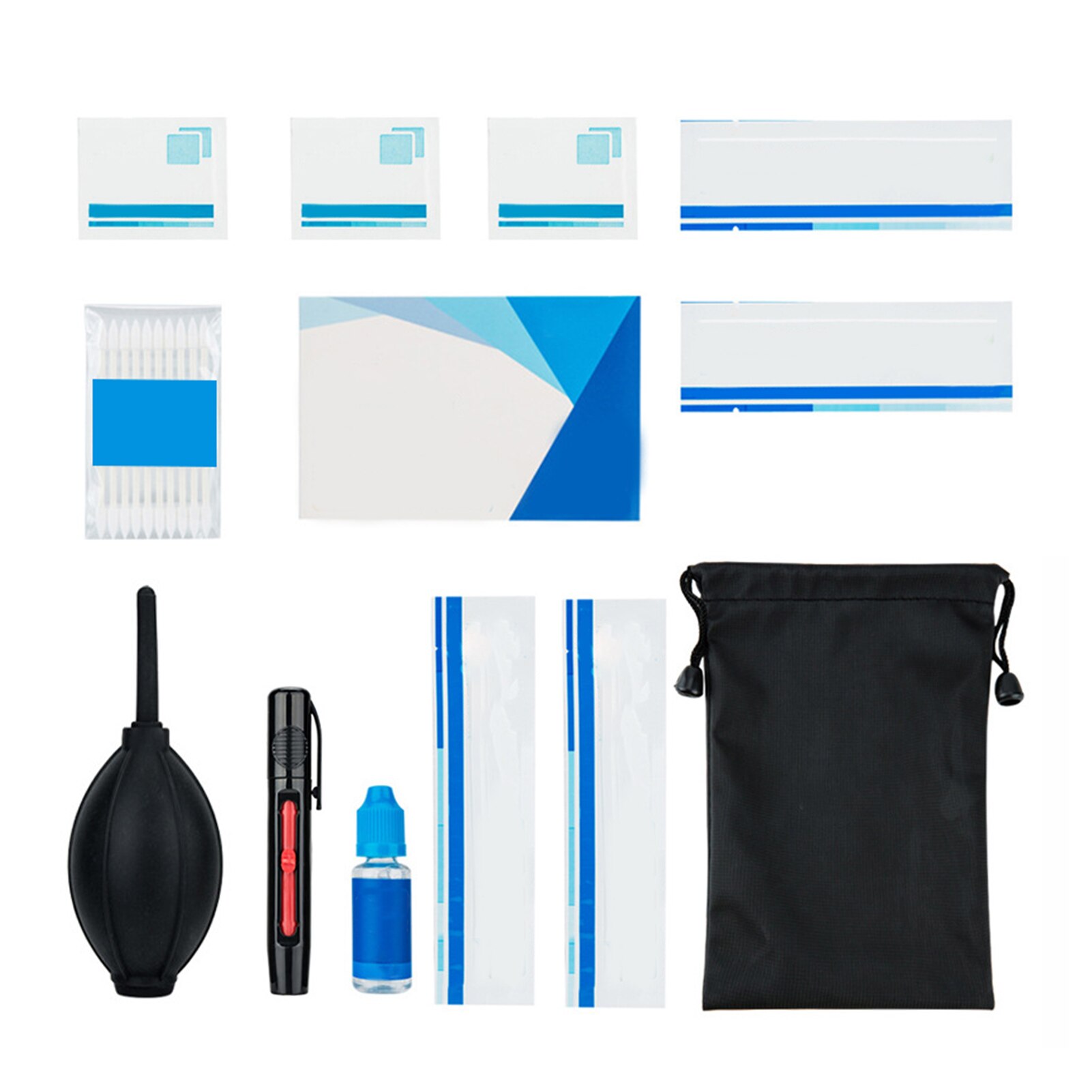 DSLR SLR Camera Cleaning Kit Multipurpose Screen 9 In 1 Universal Lens Sensor Care Cloth Brush Swabs Air Blower