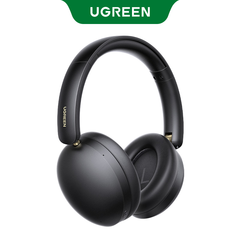 Bezprzewodowe słuchawki Bluetooth UGREEN Studio Max2, czas odtwarzania 80 godzin, słuchawki douszne HiFi Stereo z mikrofonem, Bluetooth 5.4: Black
