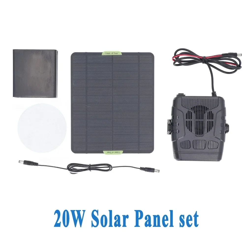 Solar Power Electric Heater 12V 20W 30W Winter Powered by Sunlight Drying and Heating Protable Outdoor Camping Car Pets Warmer